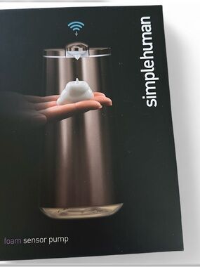 Simplehuman Stainless Steel Rechargeable Soap Dispenser *NEW NIB
